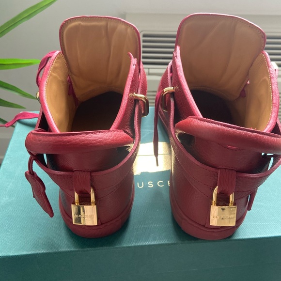 COPY - 🗣Buscemi red 👺leather hi tops ‼️ - Picture 4 of 9